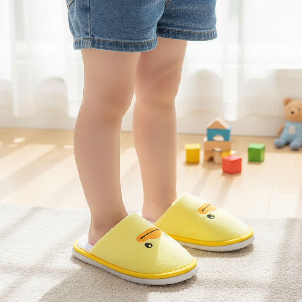 Kids indoor slippers designed for soft, comfortable everyday home wear