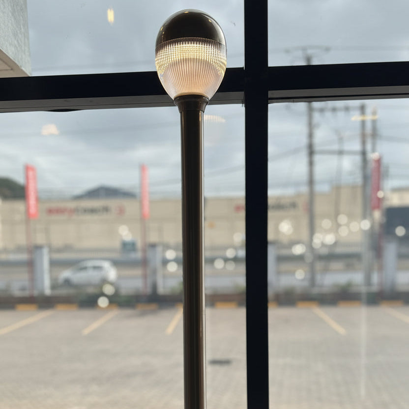 Contemporary LED garden light for outdoor pathway and landscape illumination LL 201P-1000-SS-WW - Gemelli Collection