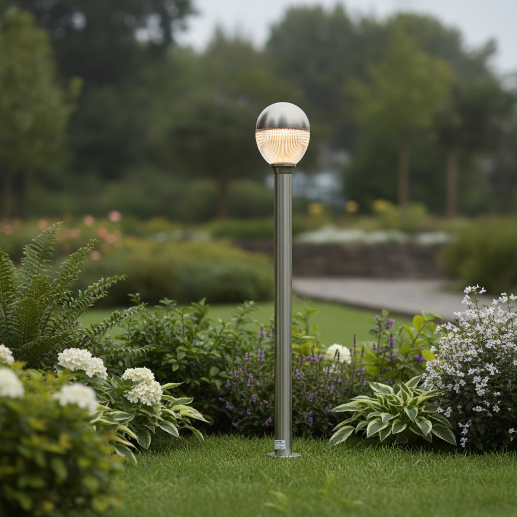 Contemporary LED Garden Light LL 201P-1000-SS-WW