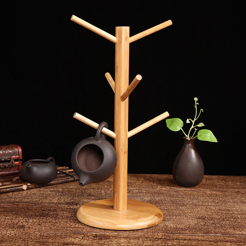 Bamboo Cup Holder Stand