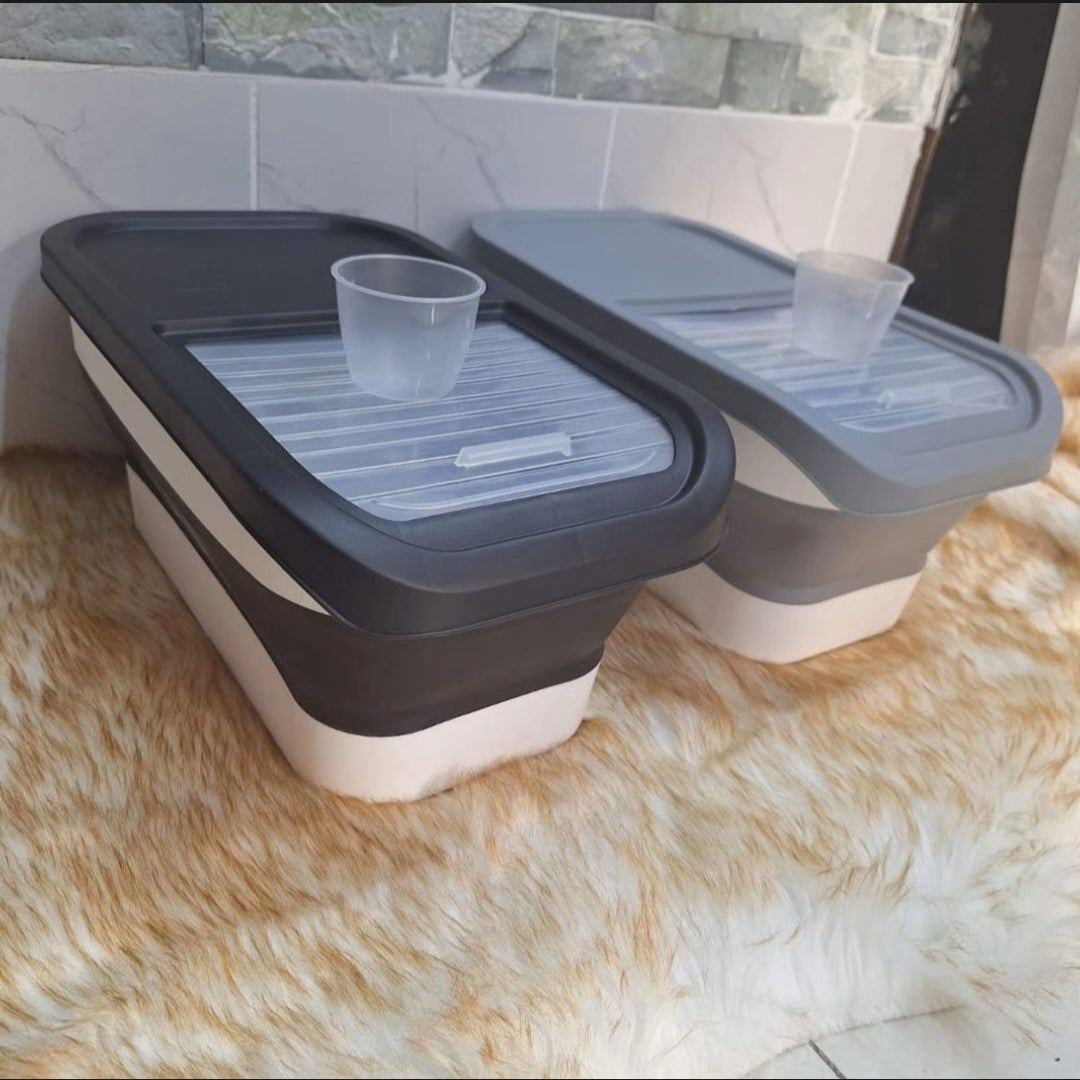 Collapsible Cereal Storage Container