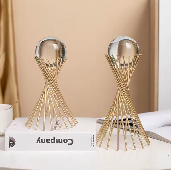 Crystal Ball Centrepiece, European with Stand