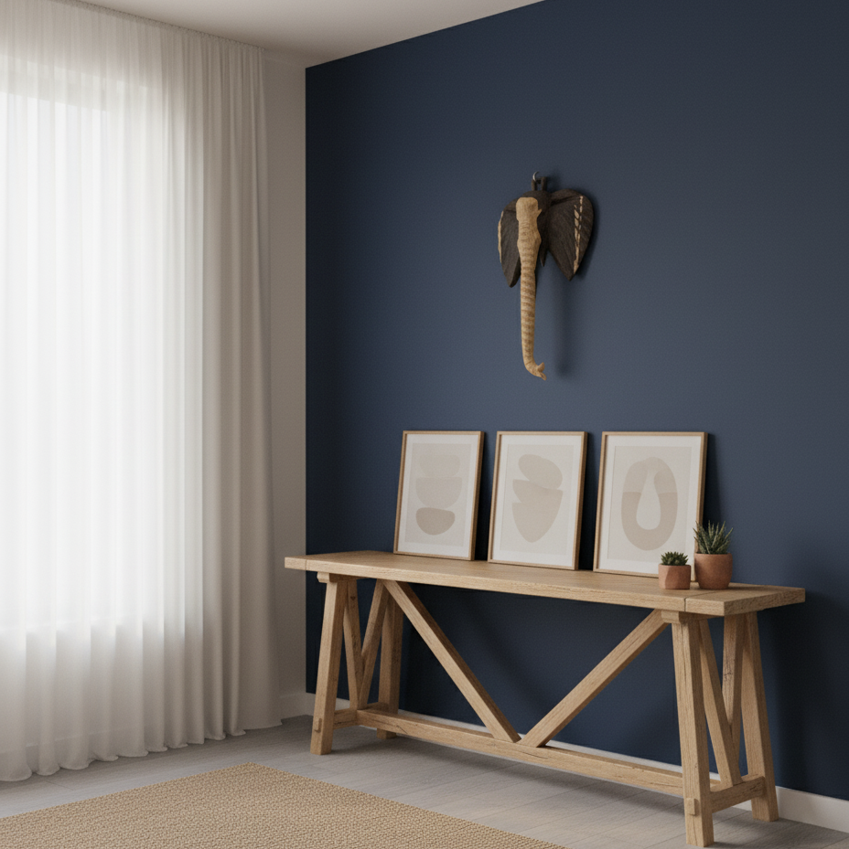 Elephant Head Handcrafted African Art Wall Ornament