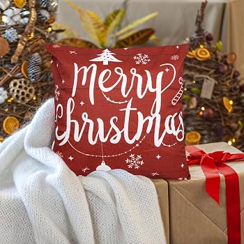 4-Piece Christmas Cushion Cover Set 45 × 45cm