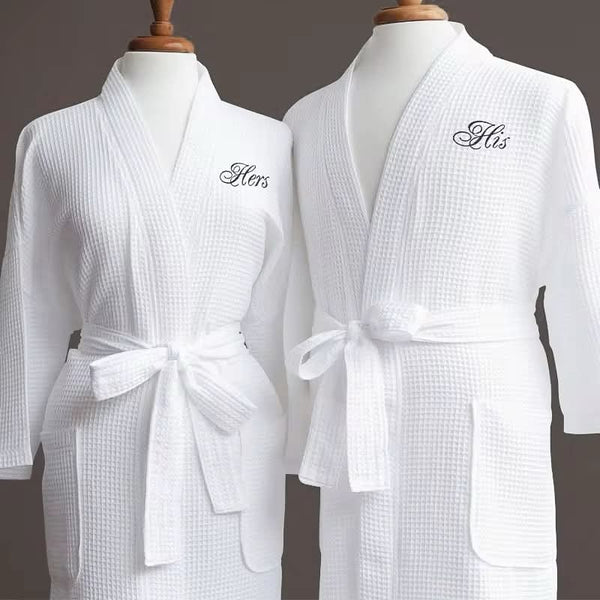 Cotton Waffle Bathrobe 1pc