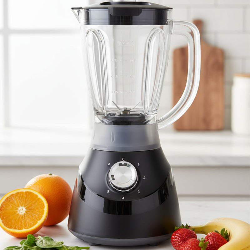 Ramtons 1.5L 600W blender with mill, 5-speed control, and full copper motor