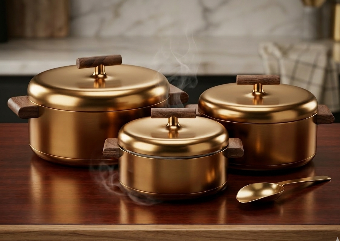 Insulated Hotpots in 1L, 2L, and 3.5L Capacities, Thermal Food Warmers for Keeping Meals Hot and Fresh, Durable and Stylish Kitchen Storage Containers