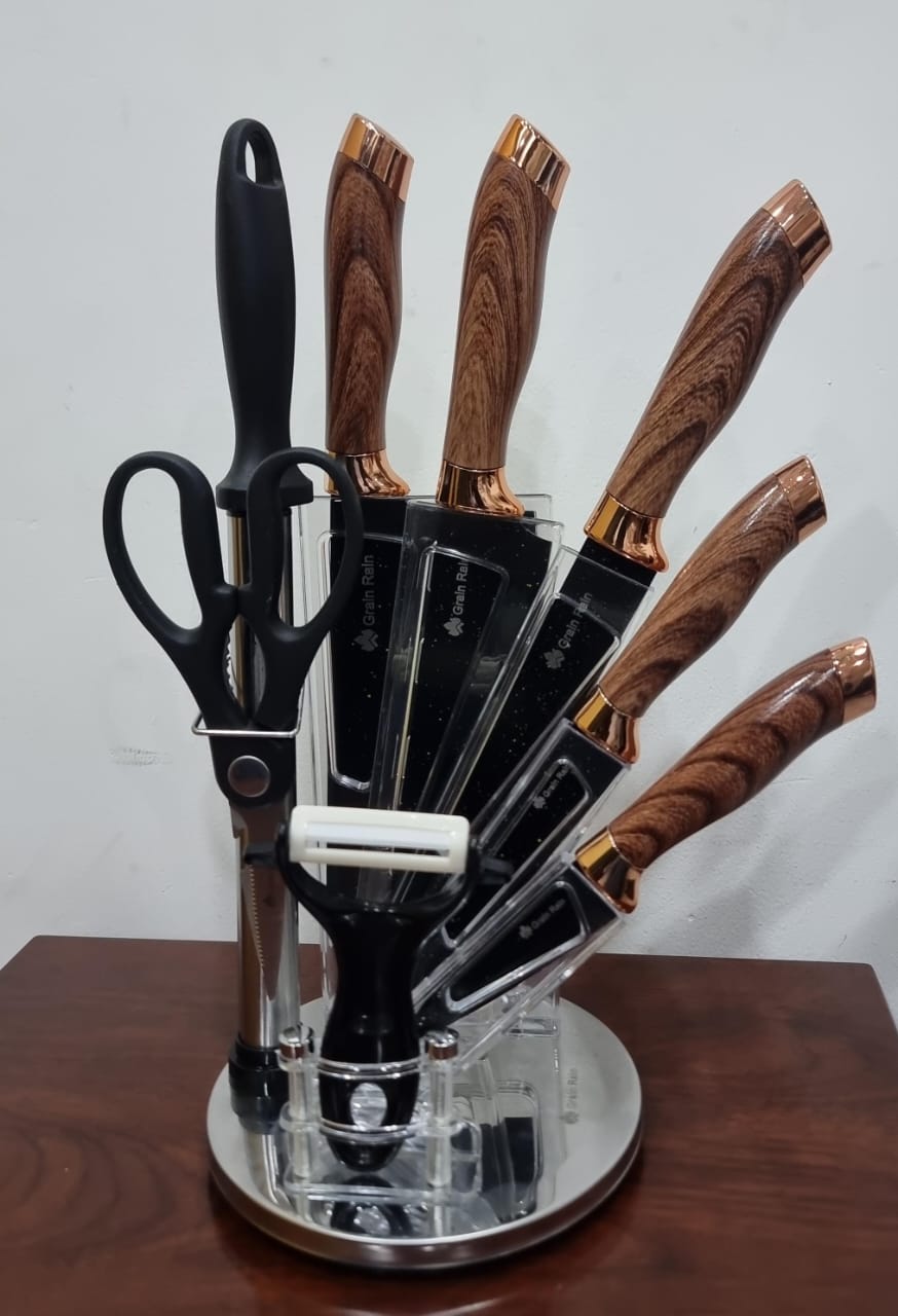 Marble Stainless Steel Knife Set
