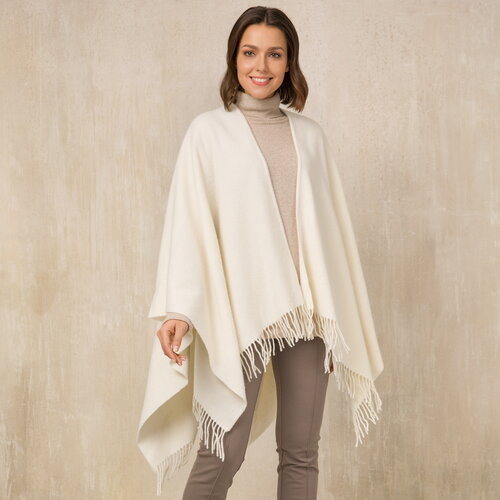 Winter Women Poncho Double Sided Designer – Warm Thick Blanket Shawl Scarf for Cold Weather and Travel Use