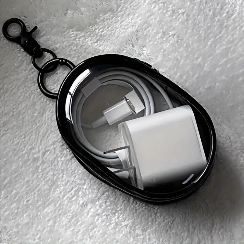 Portable Mini Clear Zipper Storage Bag