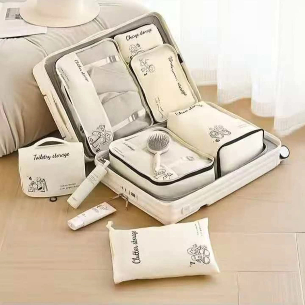 7pcs Luggage Travel Organizers
