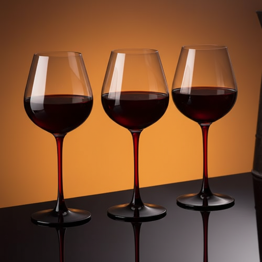 Wine Goblet Glasses 6pcs