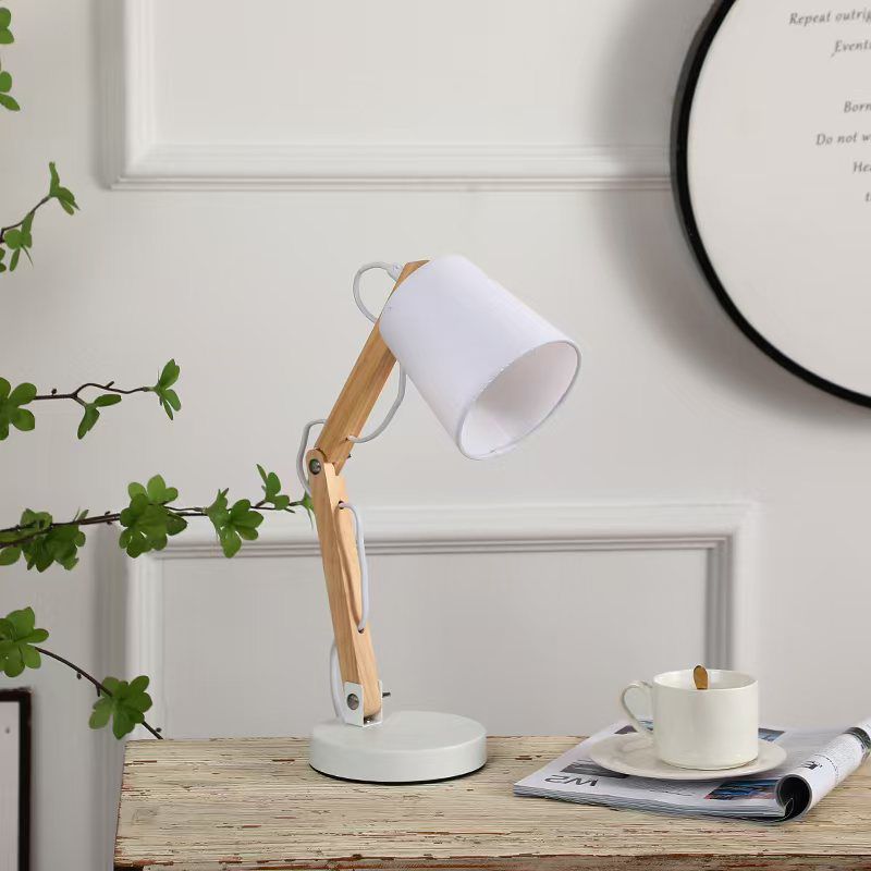 Adjustable Wooden Desk Lamp