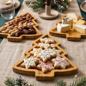 Wooden Christmas Trays, Christmas bamboo dessert boards - available in Nairobi, Kenya
