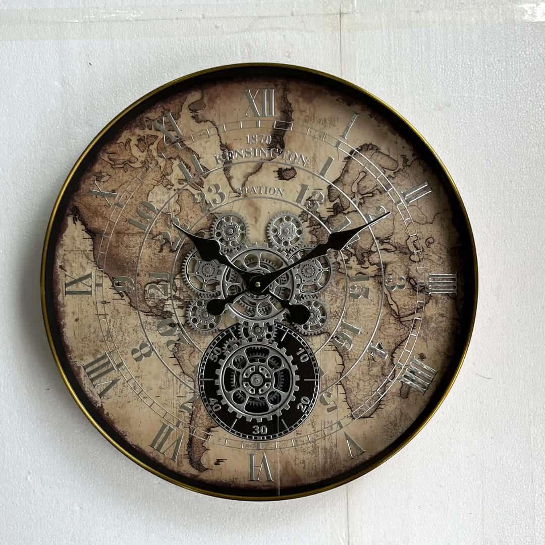 Antique Retro-Mechanical Gear Clock