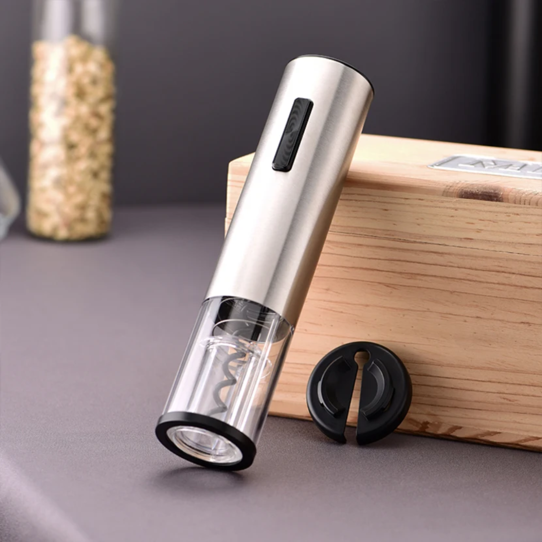 Electric Wine Bottle Opener With Foil Cutter