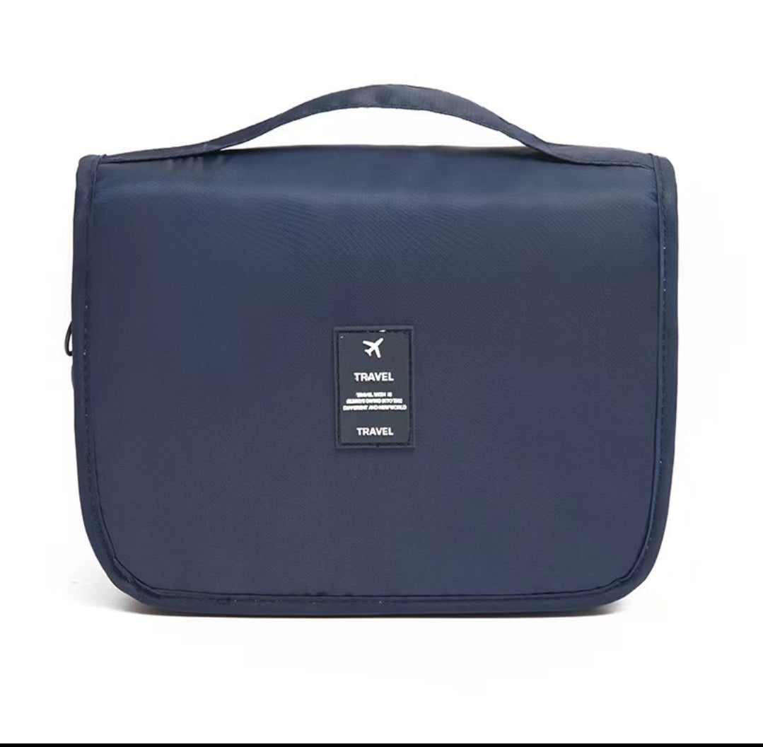 Foldable Waterproof Cosmetic Bag with Large Storage Capacity