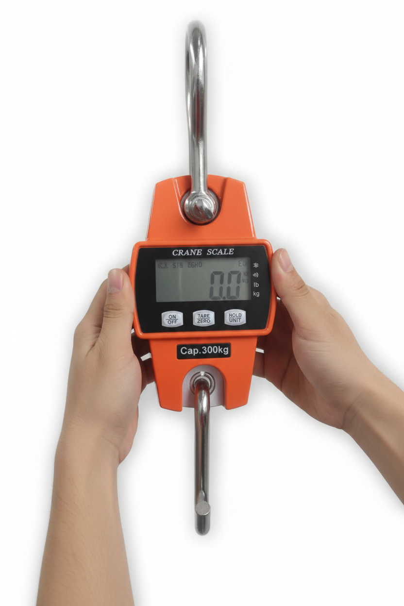 Gemelli Collection – digital heavy-duty weighing scale, high-capacity electronic scale with sturdy platform and digital display for accurate weighing of parcels, goods, packages and commercial