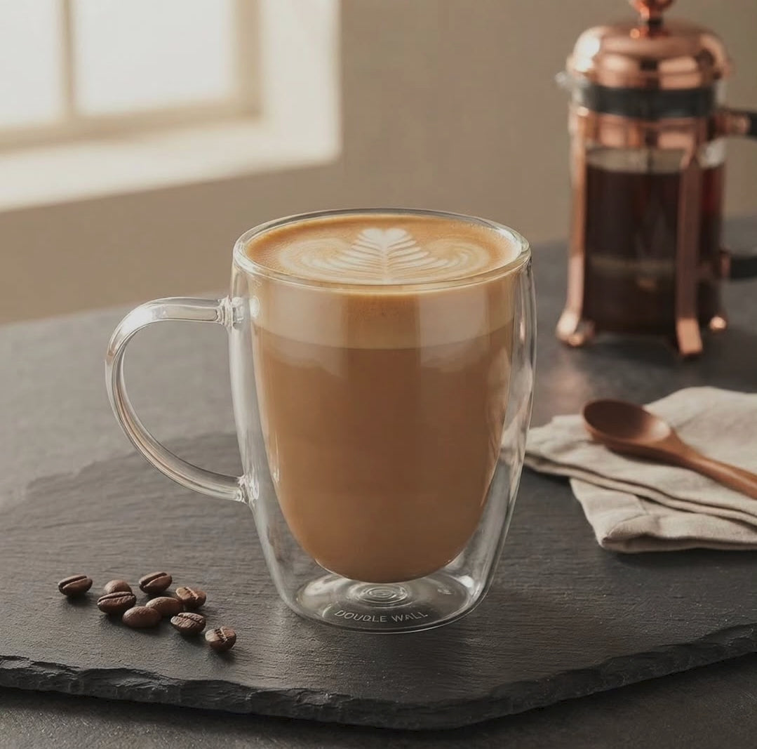 450ml Borosilicate Coffee Double-Sided Mug - available in Nairobi, Kenya