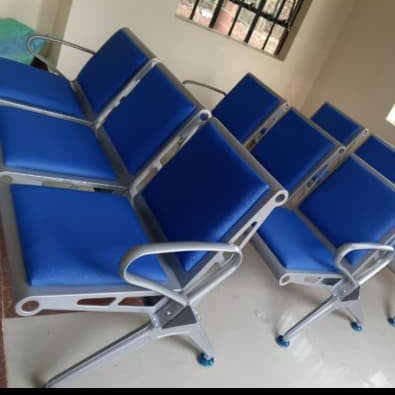 3-Seater Linked Waiting Padded  bench