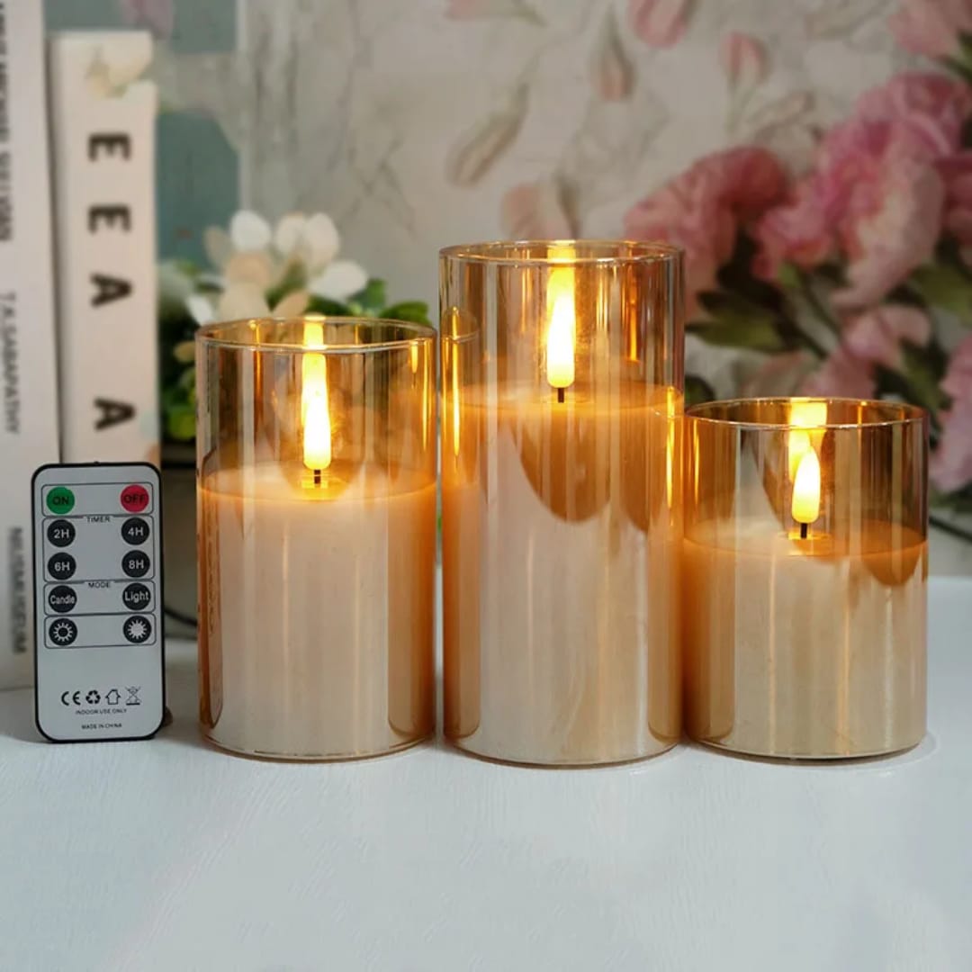 3D Bullet Remote-Controlled Candle Lamp