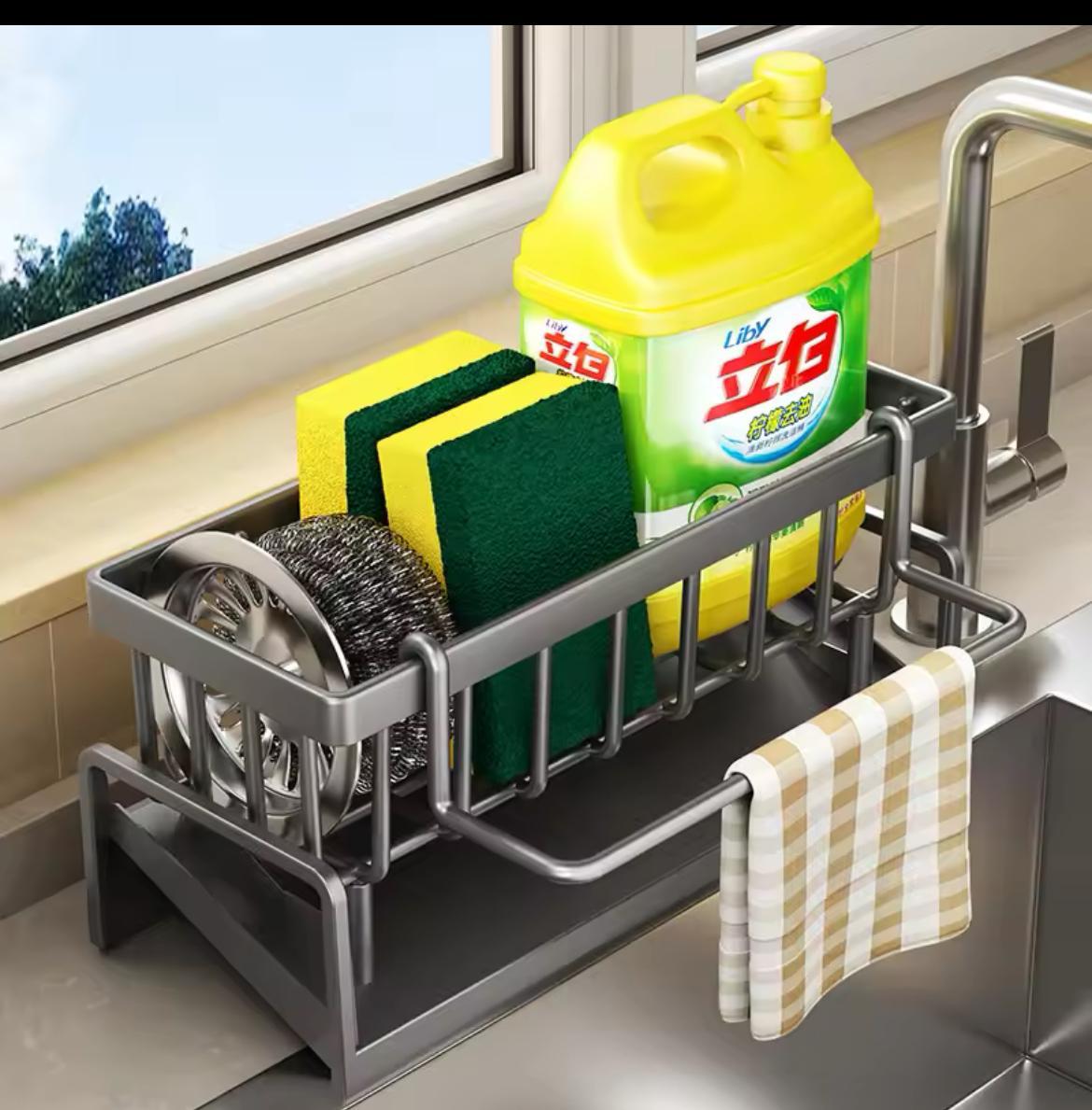 Sink Caddy Sponge & Detergent Storage Rack 23×11×9cm