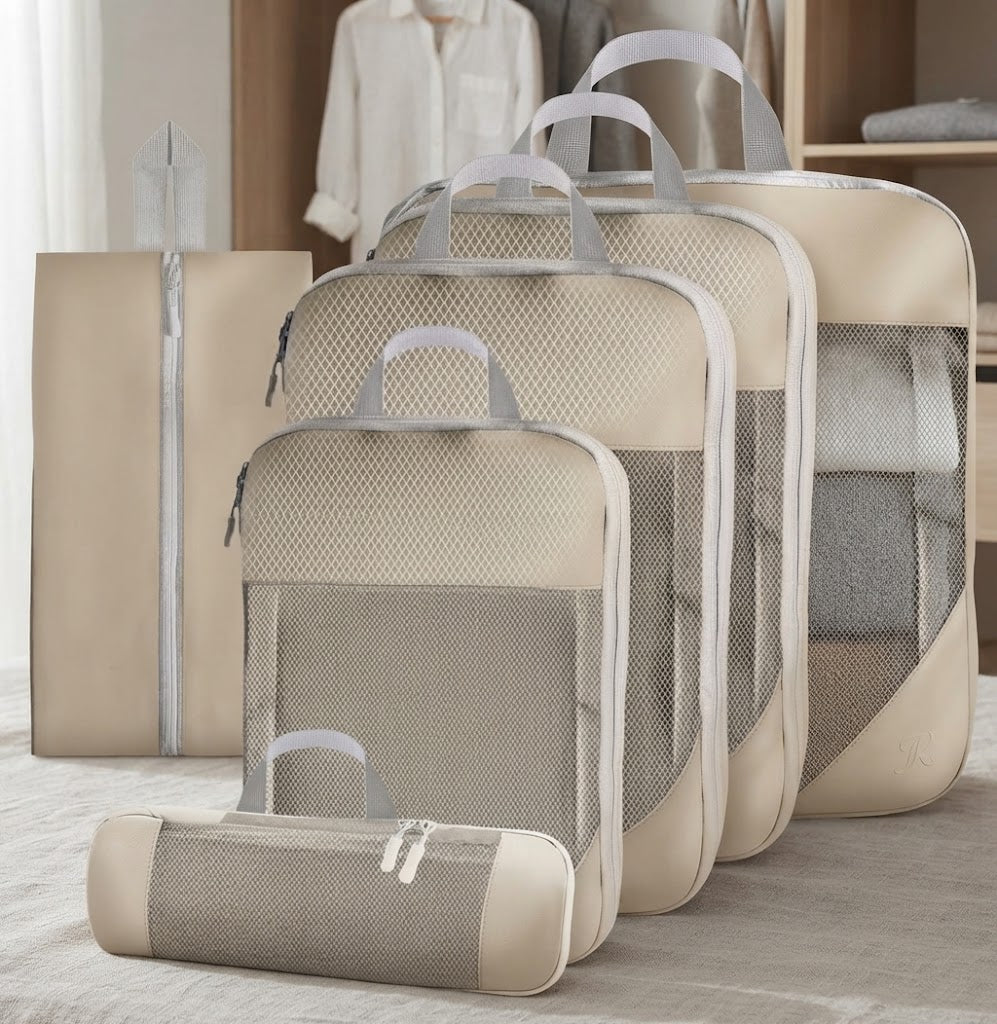 6-piece compressible travel organiser bag set, available in Nairobi, Kenya