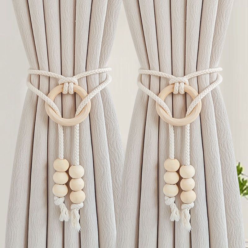 2pcs Natural Cotton Rope Curtain Tiebacks