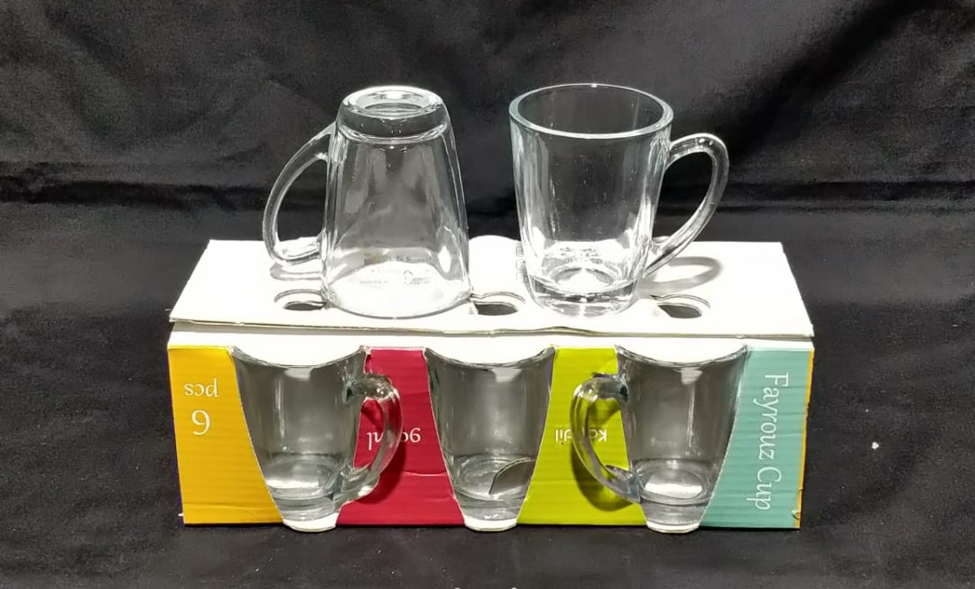 6Pcs Glass Coffee Cup