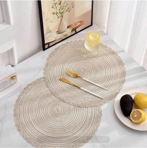 Thick Woven Table Mats for Dining Table