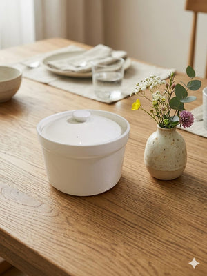 Ceramic Sugardish, 500ml White