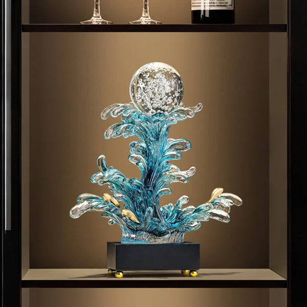 Resin Ocean Wave Water Splash Sculpture