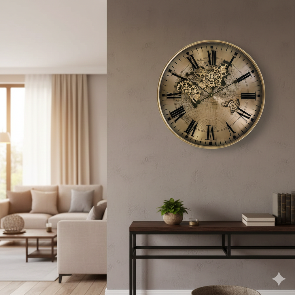 Antique Retro-Mechanical Gear clock