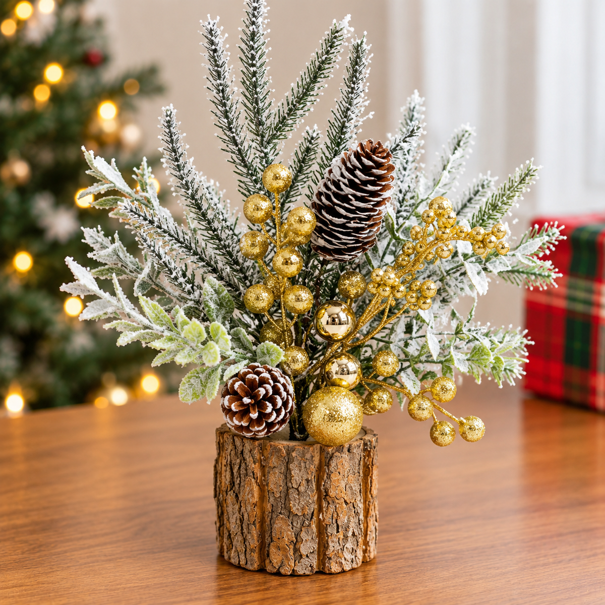 Christmas Tree Stump Decoration Ornament