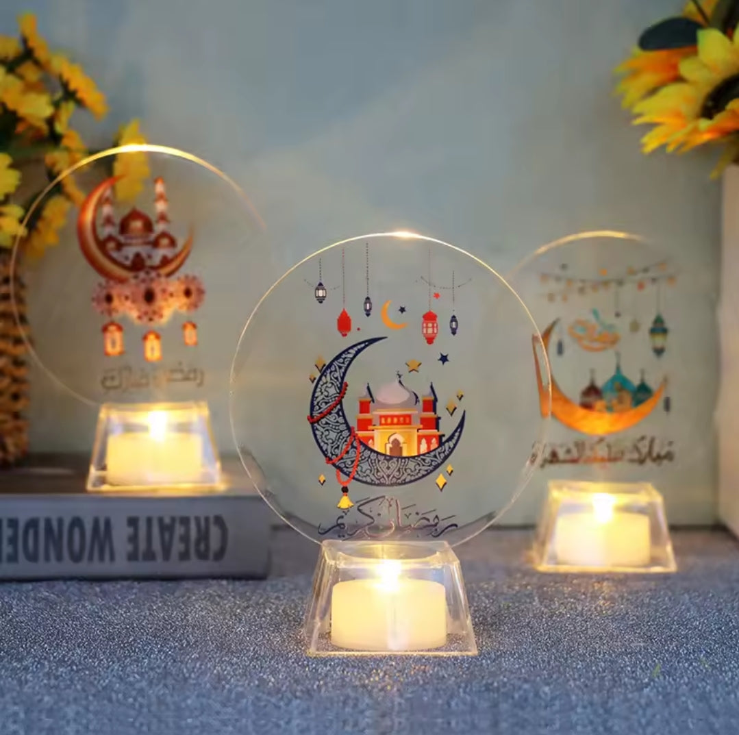Ramadan Mubarak LED Candle