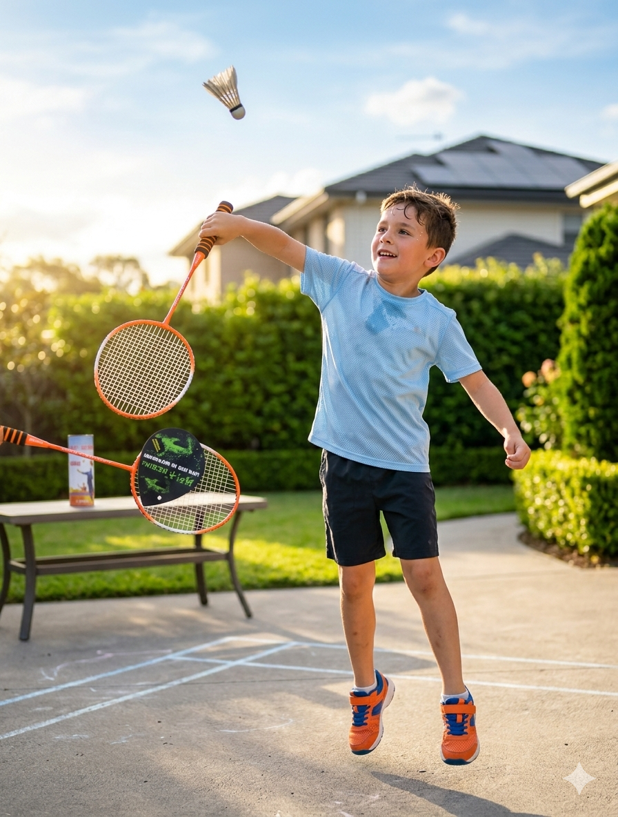 Badminton Racket with 3 Shuttlecocks