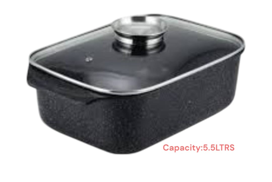 Die-Casting Roaster With Knob Lid