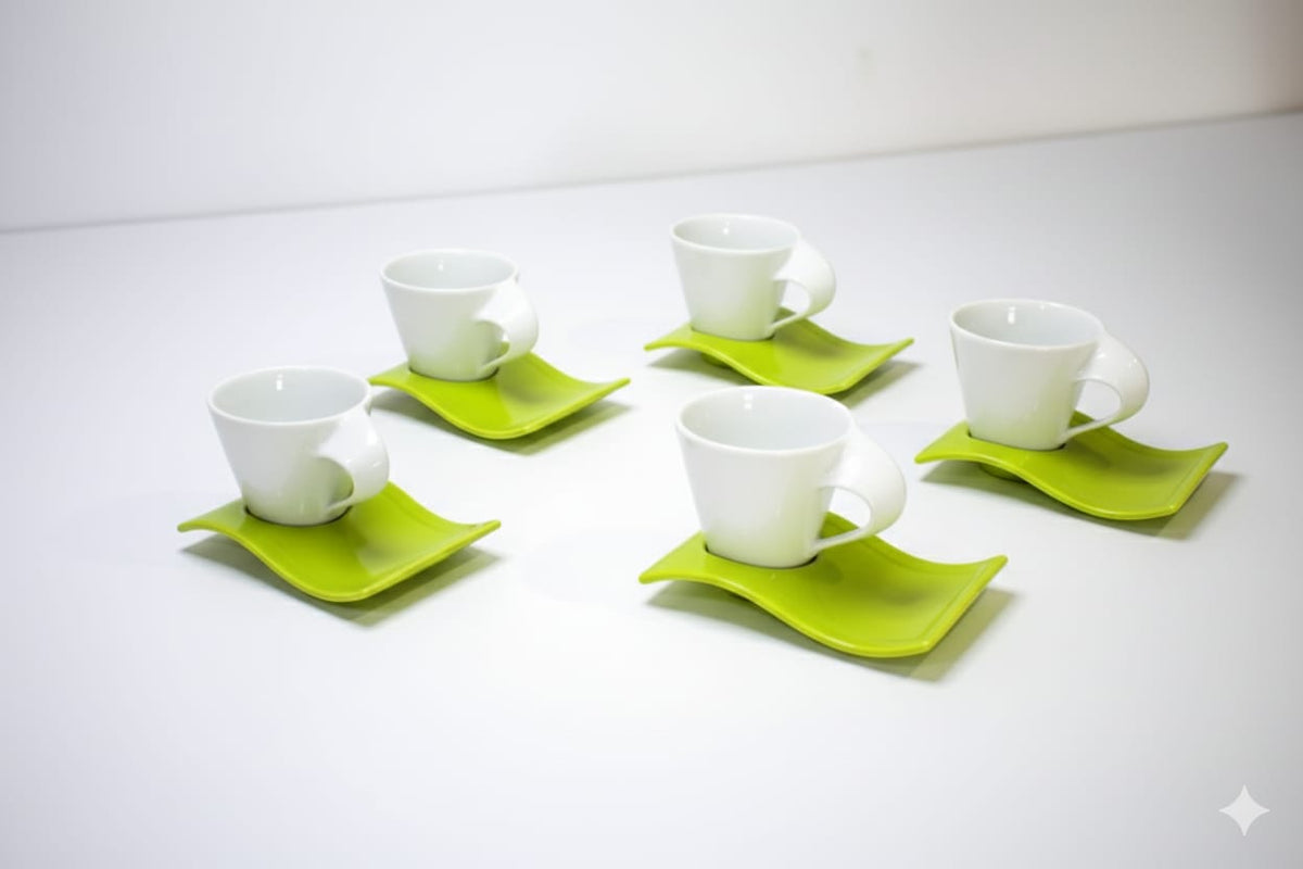 Ceramic Cup and Saucer Set 120ml