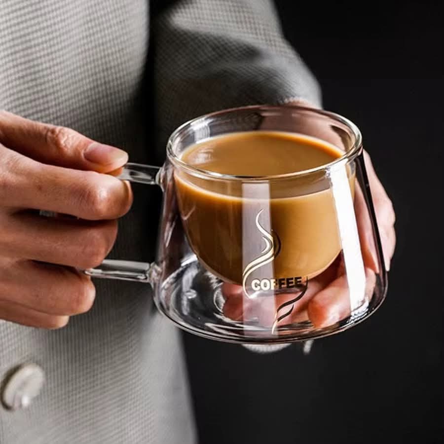 Double Wall Borosilicate Coffee Mugs
