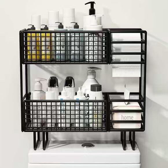 Double layer Over The Toilet Rack