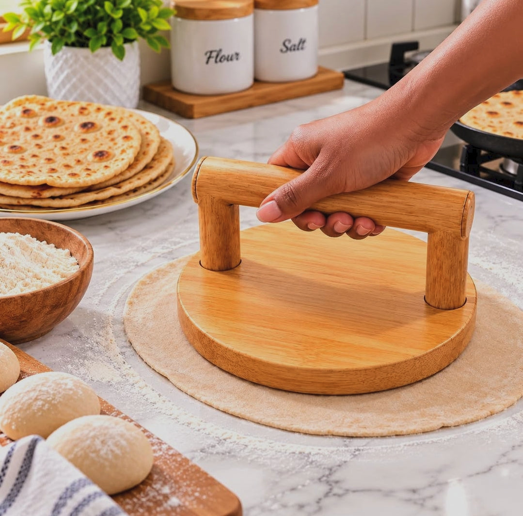 Wooden Round Chapati Spinner