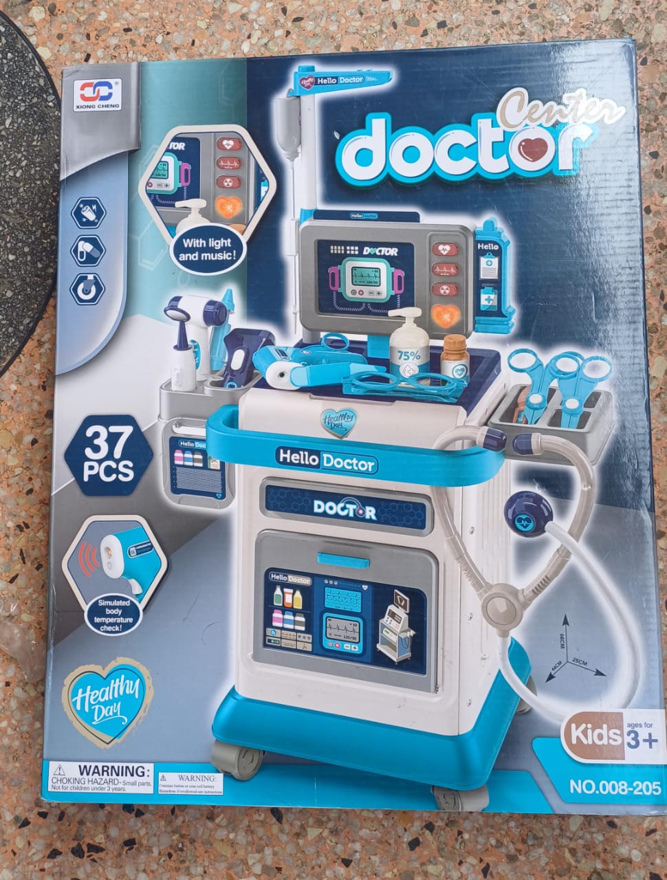 37-piece kids doctor play set