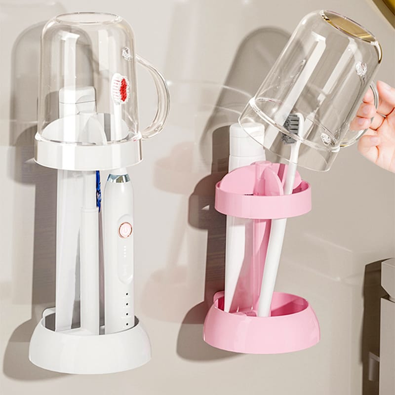 Toothbrush Holder With Gargle Cup