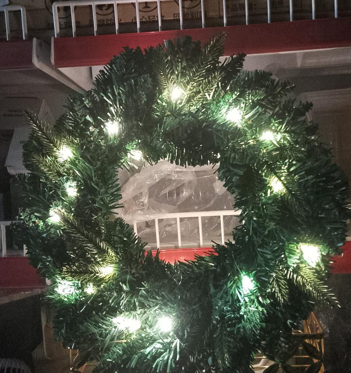 Christmas Wreath Decoration with LED Lights