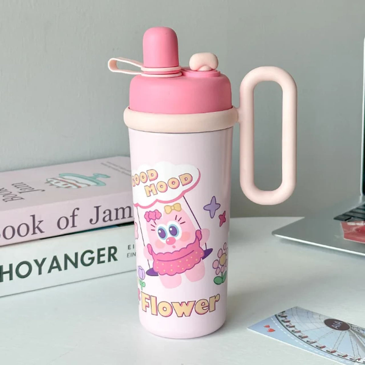 316 stainless steel cup with leak-proof lid and 700ml capacity for kids and parents