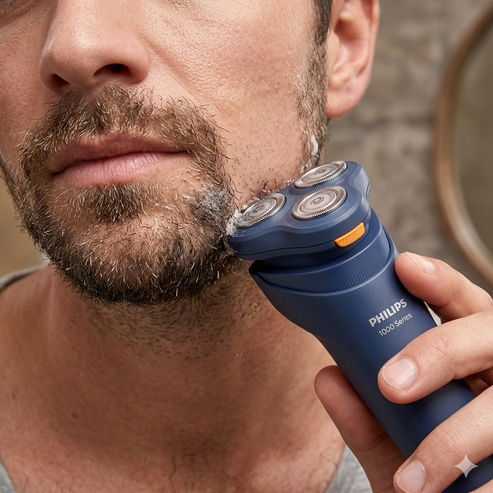 Gemelli Collections 1000 Series wet and dry electric shaver with PowerCut blades 3D floating heads anti corrosion European blades rechargeable cordless operation and easy clean design for comfortable everyday shaving and grooming