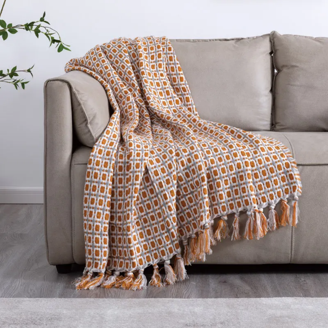 Knitted Throw Blanket