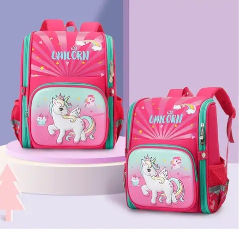 kid’s waterproof school bag in pink