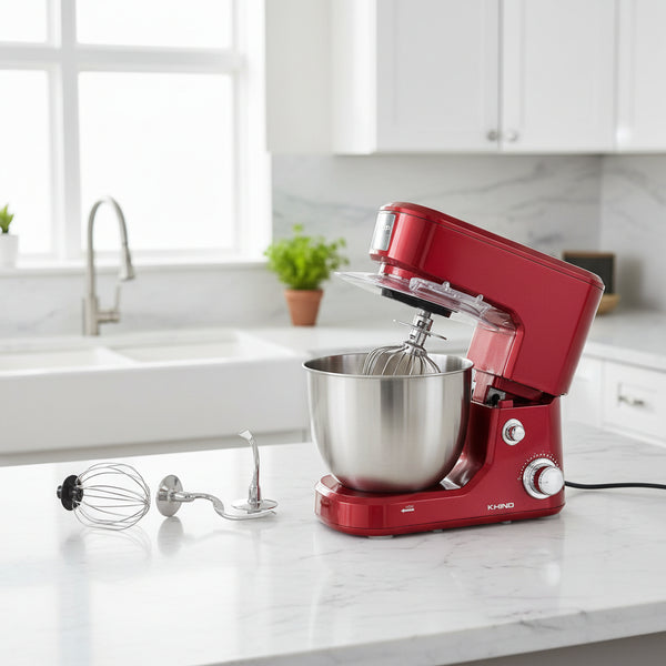 Stand Mixer with 6+ Pulse Speed, Stainless Steel Bowl and Tilt-Head Design