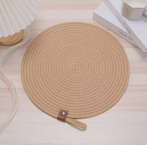 6 Piece Cotton Rope Woven Table Mat Set